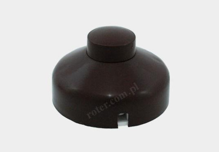 Przełącznik przelotowy nożny brązowy 1A 250V