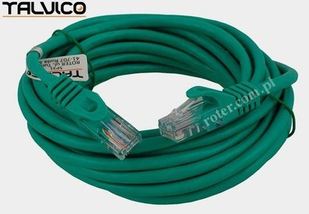 Patch cord UTP kat.5e CCA 5,0m zielony 5P31