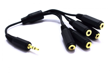 ADAPTER AUX WTYK JACK 3,5 5X GNIAZDO JACK VITALCO JR195