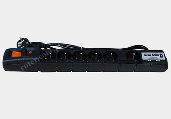 Listwa zasilająca ACAR USB 1,5m czarna