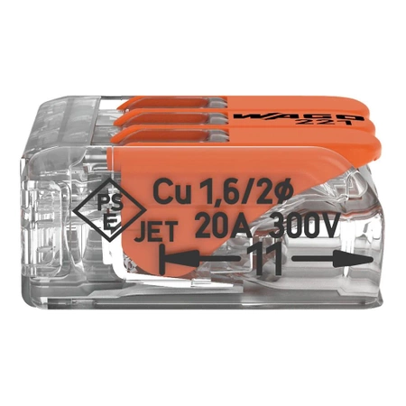 WAGO SZYBKOZŁĄCZKA NA DRUT LINKĘ ORYGINALNA UNIWERSALNA 3X4 10 SZTUK