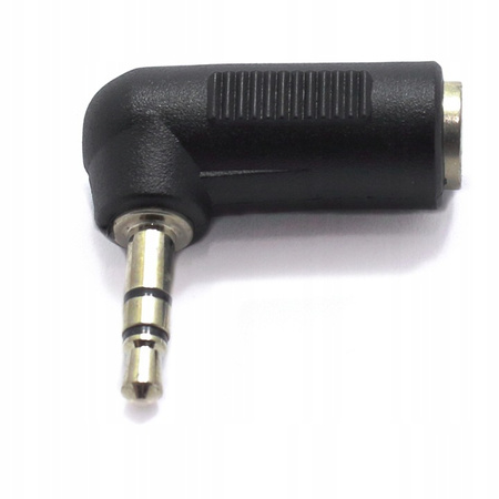 ADAPTER AUX WTYK JACK 3.5 STEREO GNIAZDO JACK KĄTOWY VITALCO