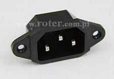 Wtyk komputerowy zasilania montażowy