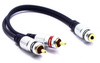 ADAPTER 2X WTYK RCA - GNIAZDO AUX JACK 3.5 VITALCO KABEL