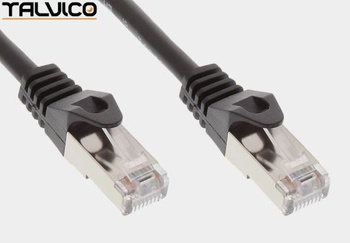 Patch cord FTP kat.5e CCA 3,0m czarny 5P45