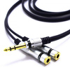 KABEL JACK 6.3 STEREO - 2 GNIAZDA 6,3 STEREO ROZDZIELACZ 1,5m MK77 VITALCO