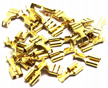 KONEKTOR ŻEŃSKI KONEKTORY WSUWKI 6,4 100szt