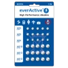 ZESTAW 30 x BATERII GUZIKOWYCH ALKALICZNE EVERACTIVE LR41 LR66 LR54 LR1154