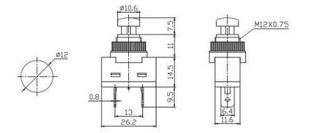 PRZEŁĄCZNIK SAMOCHODOWY KLIMATYZACJI 20A 12V