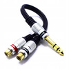 ADAPTER JACK 6,3 STEREO 2X GNIAZDO RCA VITALCO