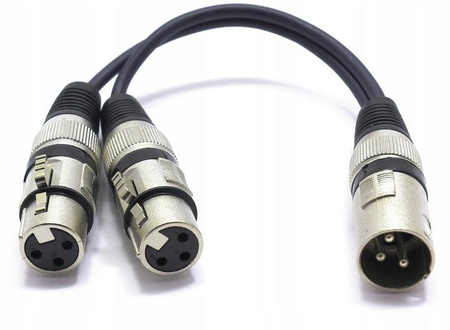 ADAPTER ROZDZIELACZ WTYK XLR- 2X GNIAZDO VITALCO