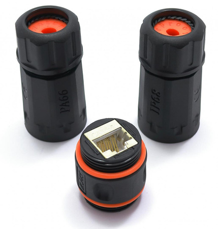 Moduł do łączenia kabli kat.6a UTP IP68 gniazdo/gniazdo RJ45