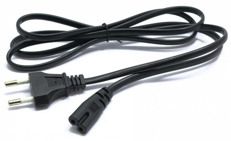 Kabel zasilania 230V 1,5m czarne SN-134