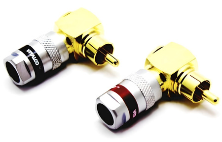 WTYK RCA KĄTOWY CINCH 7MM VITALCO RW612