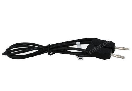 VITALCO KABLE LABORATORYJNE 2X WTYK BANAN CZARNE