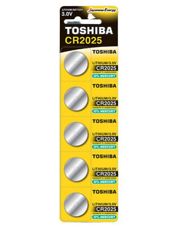 BATERIA LITOWA TOSHIBA CR2025 5 SZT