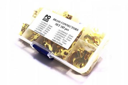 KONEKTORY NASUWKI ŻEŃSKIE MĘSKIE OCZKA ZESTAW 185