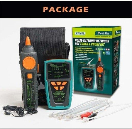 SZUKACZ PAR TESTER POE + LAN MT-7029 PROSKIT