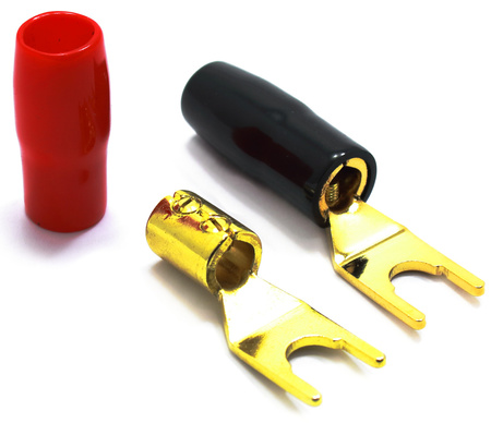 WTYK GŁOŚNIKOWY POD GNIAZDO BANAN WIDEŁKI NA KABEL 6MM LA930