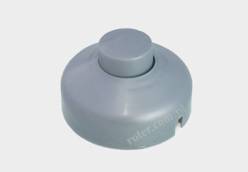 Przełącznik przelotowy nożny srebrny 1A 250V