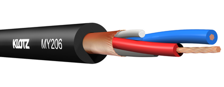 KABEL KLOTZ MY206 EKRANOWANY SYMETRYCZNY PRZEWÓD MIKROFONOWY 100m