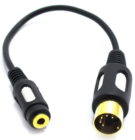 ADAPTER WTYK DIN 5 PIN NA GNIAZDO MINI JACK 3.5 TRS AUX 3,5 VITALCO