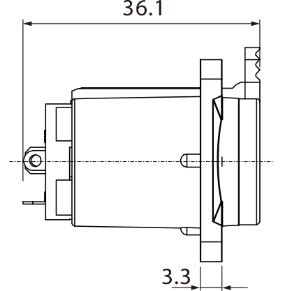 GNIAZDO PANELOWE JACK 6.3 STEREO ROXTONE RJ3FD-NT