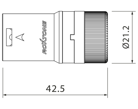 WTYK XLR MĘSKI 3 PIN ROXTONE LX3M MIKROFONOWY LOW PROFILE CZARNY