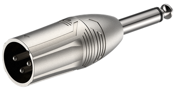 ADAPTER XLR MĘSKI WTYK DUŻY JACK 6.3 MONO 6,3 ROXTONE
