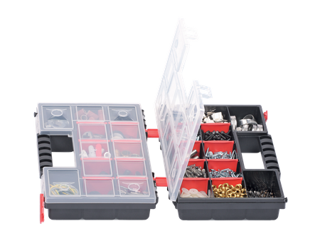 ORGANIZER NARZĘDZIOWY NORS DUO 30 PODWÓJNY 24 PRZEGRODY SKRZYNKA