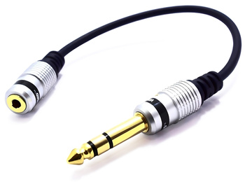 Przejściówka AUX Jack gniazdo 3,5 - wtyk 6,3 Vitalco jp202