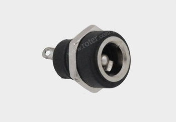 Gniazdo DC 2.1mm do obud. typ 2 (nakrętka)