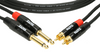 KABEL 2X JACK 6.3 - 2X RCA 6.3mm 1.5m KLOTZ