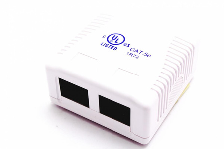 GNIAZDO SIECIOWE RJ45 EKRANOWANE PODWÓJNE PROSKIT