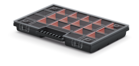 ORGANIZER SKRZYNKA NARZĘDZIOWA KUWETA NOR 30 195X290X35 Z PRZEGRODAMI