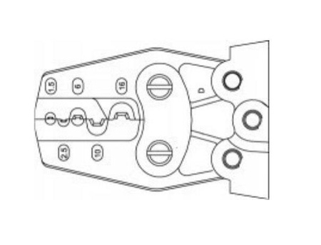 ZACISKACZ KONEKTORÓW TULEJKOWYCH NIEIZOLOWANYCH HT504