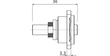 GNIAZDO PANELOWE JACK 3.5 TRS STEREO ROXTONE RAMJ3FD MONTAŻOWE TABLICOWE