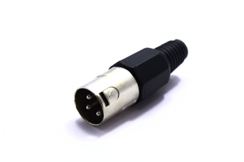 WTYK MIKROFONOWY XLR CANON 3 PIN CZARNY