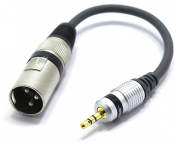 ADAPTER XLR MĘSKI MINI JACK 3.5 STEREO VITALCO PRZEJŚCIÓWKA XLR AUX 3,5
