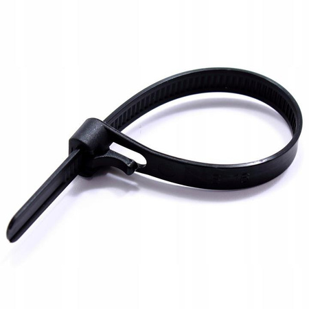 OPASKI KABLOWE OTWIERALNE 250/7.5 CZARNE TRYTKI