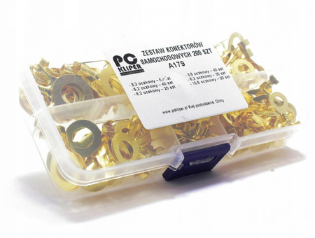 ZESTAW KONEKTORÓW OCZKOWYCH M3 M5 M6 M8 M10 200szt