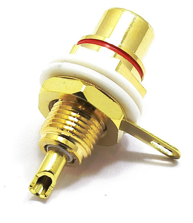 GNIAZDO MONTAŻOWE RCA CINCH VITALCO ZŁOTE RG38