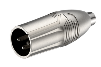ADAPTER REDUKCJA PRZEJŚCIÓWKA WTYK XLR MĘSKI - GNIAZDO RCA RA2XMPF ROXTONE