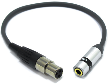 ADAPTER XLR 3 PIN MINI ŻEŃSKI - GNIAZDO MINI JACK 3,5 VITALCO MIKROFON