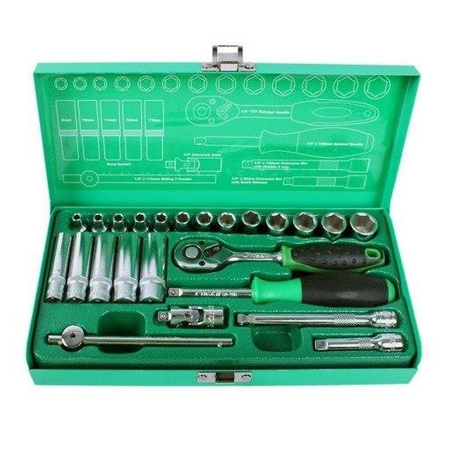 PROFESJONALNY ZESTAW KLUCZY NASADOWYCH 24x 1/4" SK-22401M PROSKIT