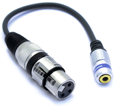 ADAPTER WTYK XLR ŻEŃSKI 3 PIN GNIAZDO MINI JACK 3.5 TRRS 3,5 4 POLOWY MIKROFON