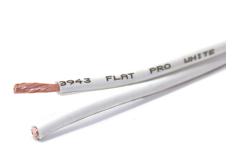 KABEL GŁOŚNIKOWY BITNER BiTsound FLAT PRO BIAŁY CU OFC BIAŁY 2X2,5 - 1M