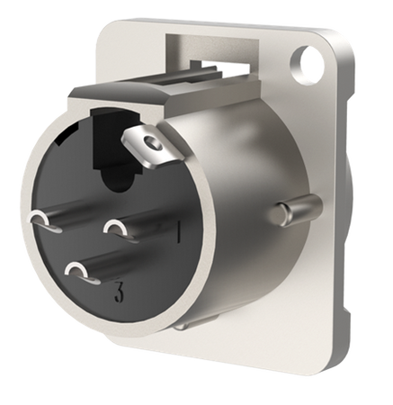 GNIAZDO XLR 3 PIN MĘSKIE ROXTONE RX3MD-NT MONTAŻ