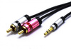 KABEL AUX JACK 3,5 STEREO 2X RCA SLIM 3,0m JKR53 VITALCO