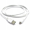 KABEL MIKRO USB WTYK USB WTYK MICRO USB 3M BIAŁY